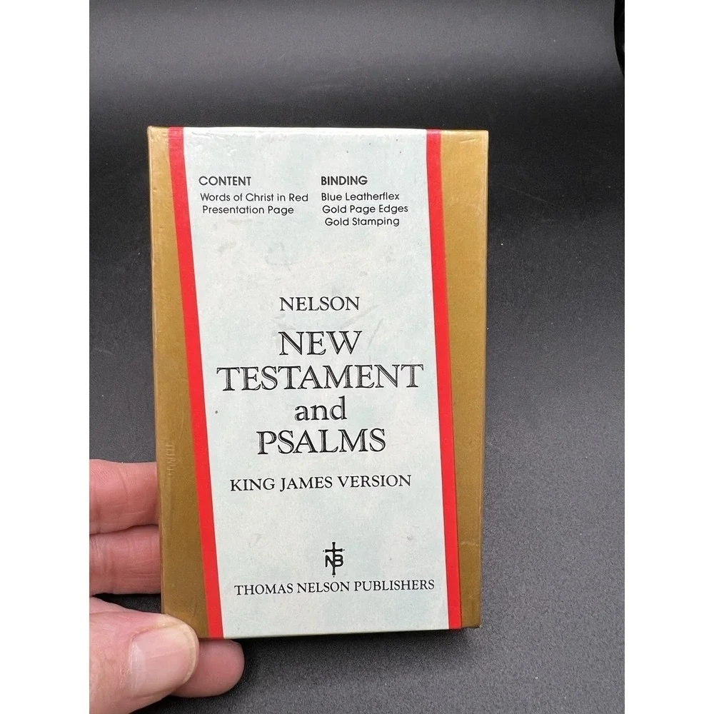 Holy Bible New Testament and Psalms KJV Thomas Nelson Pocket Size 35W Blue